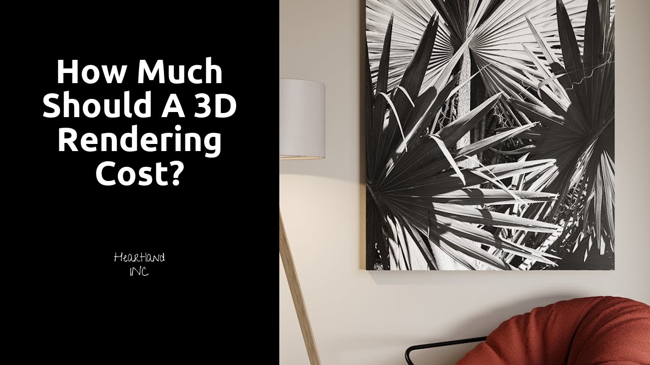 How much should a 3D rendering cost?